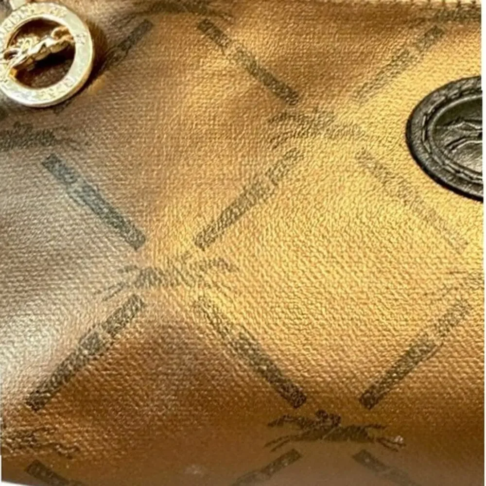 Vintage Authentic Longchamp Paris France Vanity Cosmetic Travel Pouch Top Handle